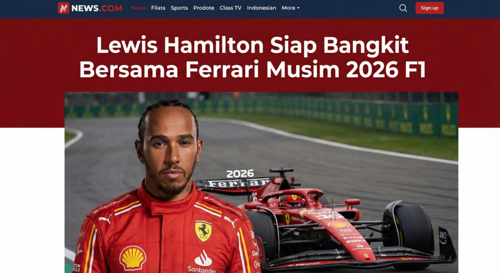 Lewis Hamilton Siap Bangkit Bersama Ferrari Musim 2026 F1