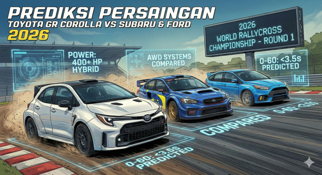 Prediksi Persaingan Toyota GR Corolla vs Subaru & Ford 2026