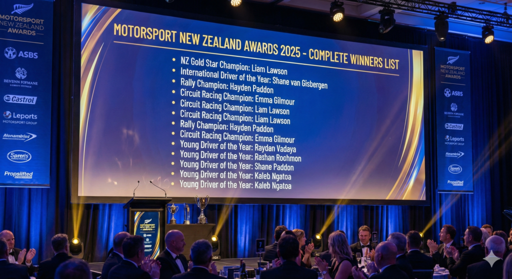 Daftar Pemenang Motorsport New Zealand Awards 2025 Lengkap