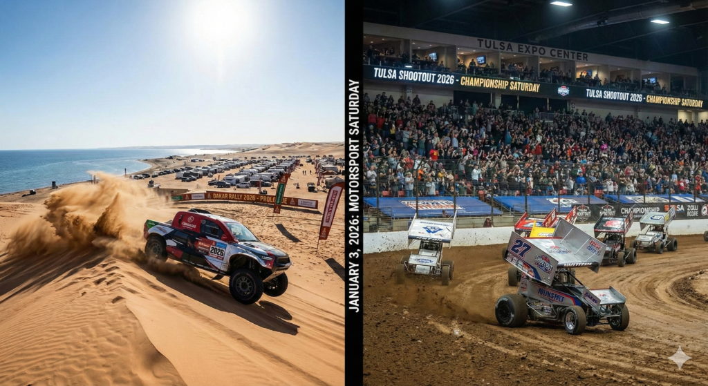 Event Motorsport 3 Januari 2026: Dakar, Tulsa, Formula E