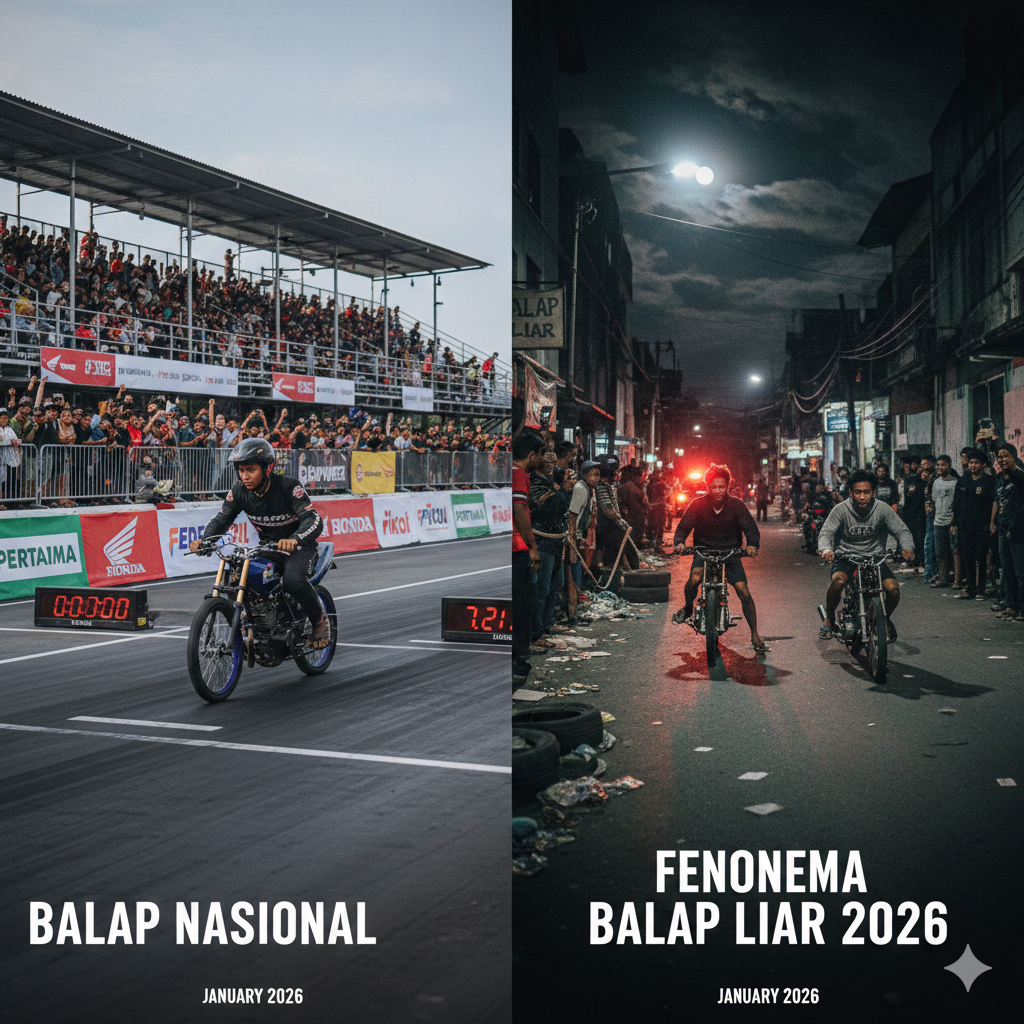 Balap Nasional: Aksi Drag Bike & Fenomena Balap Liar 2026