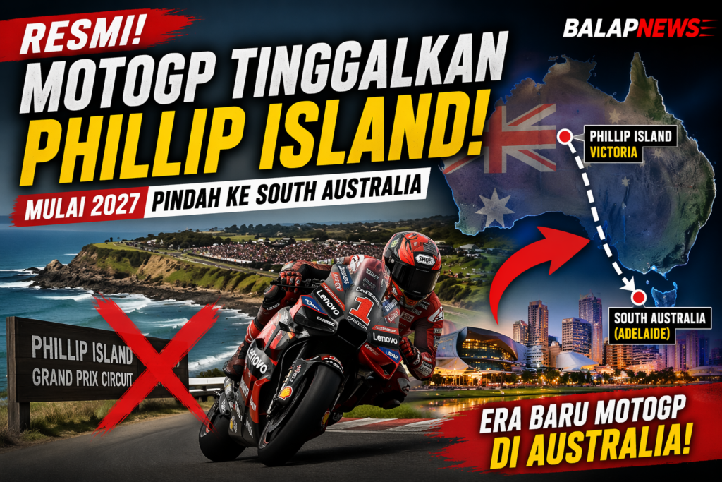 Resmi! MotoGP Australia Pindah ke South Australia 2027
