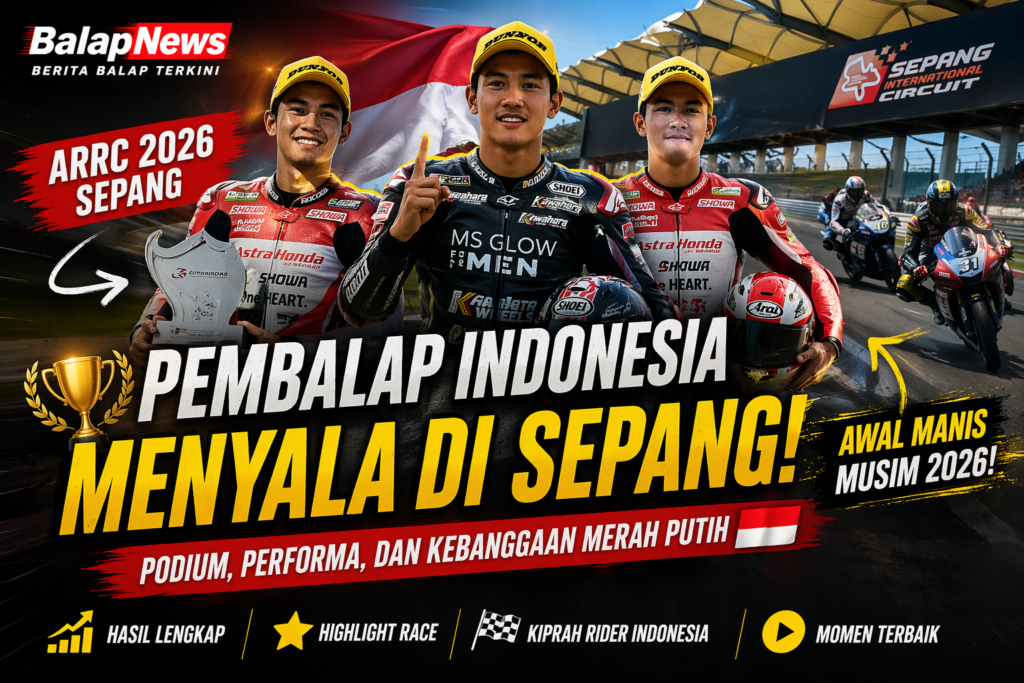 Pembalap Indonesia Bersinar di ARRC Sepang 2026