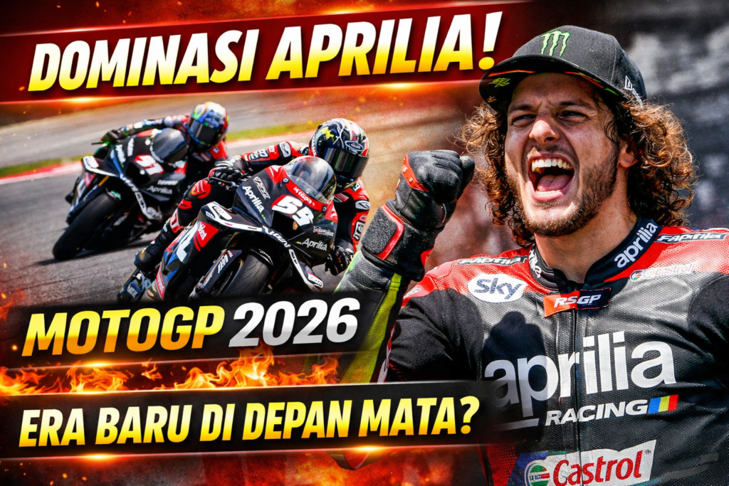 Dominasi Total Aprilia di MotoGP 2026 Makin Menyala