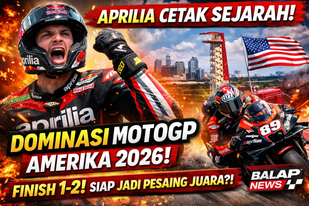 Aprilia Dominasi MotoGP Amerika 2026, Cetak Sejarah Besar