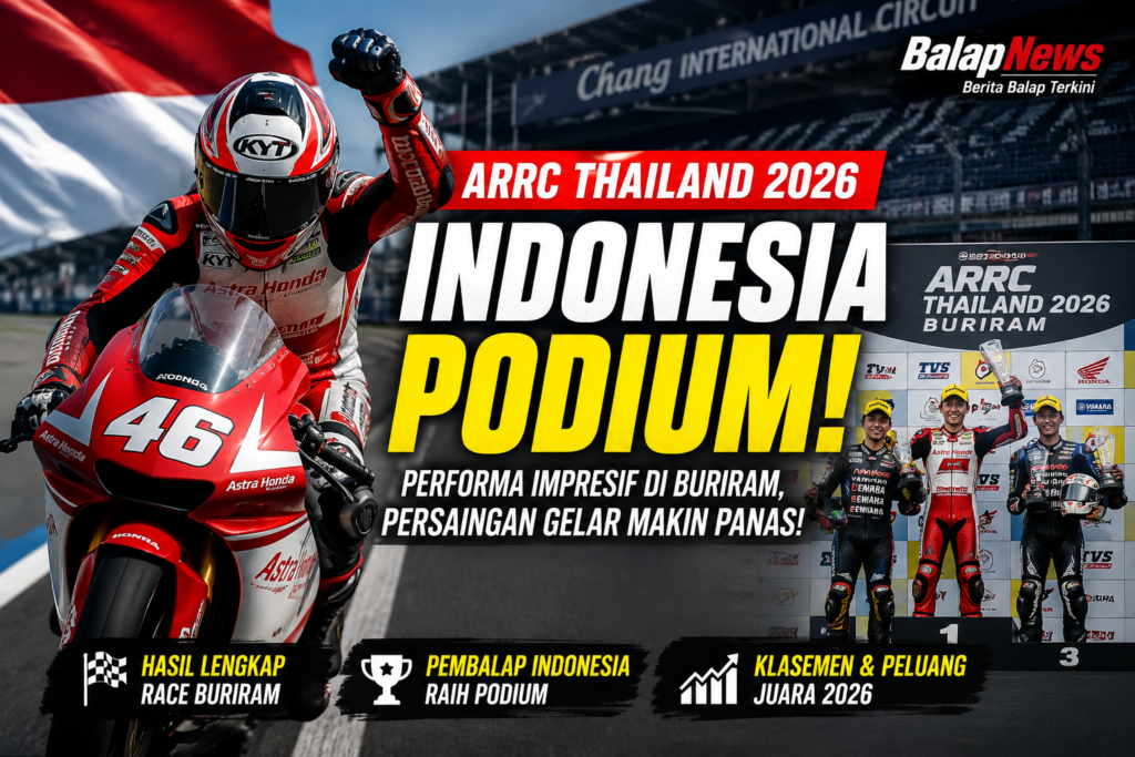 ARRC Thailand 2026: Indonesia Podium di Buriram