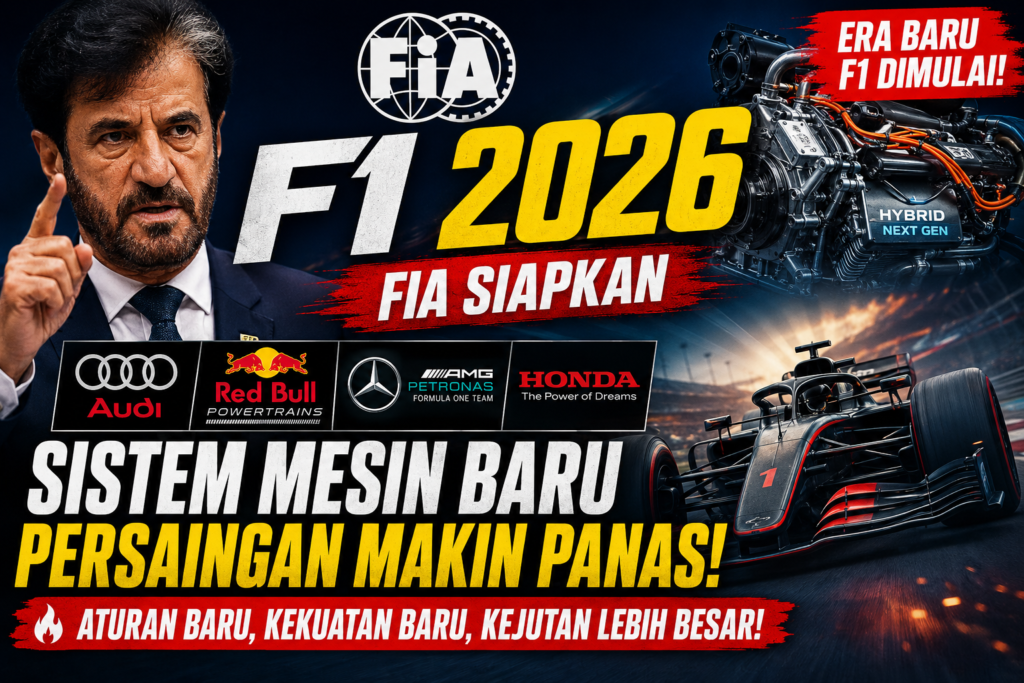 F1 2026: FIA Resmi Siapkan Regulasi Mesin Baru