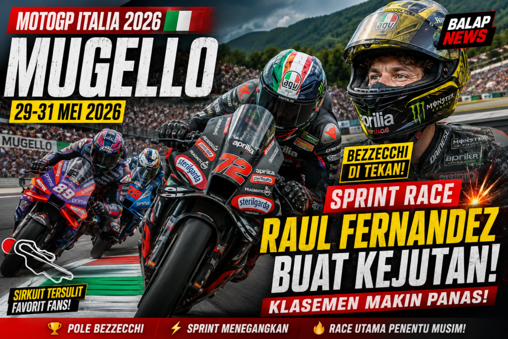 MotoGP Italia Mugello 2026: Bezzecchi Dipepet Jelang Balapan