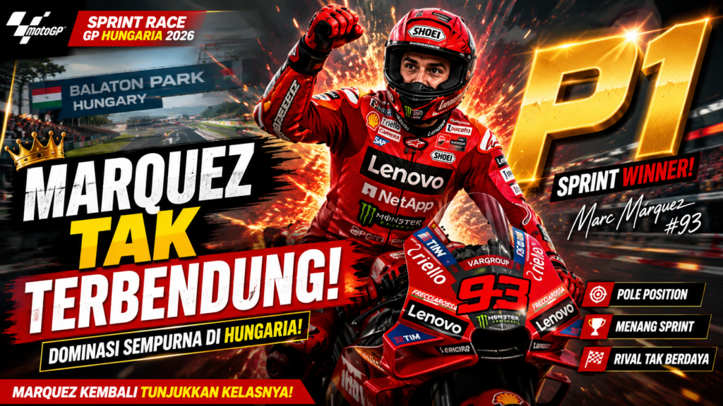 Marc Márquez Dominasi Sprint GP Hungaria 2026